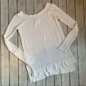 Free People Knit Boat Neck Long Sleeve Thermal
